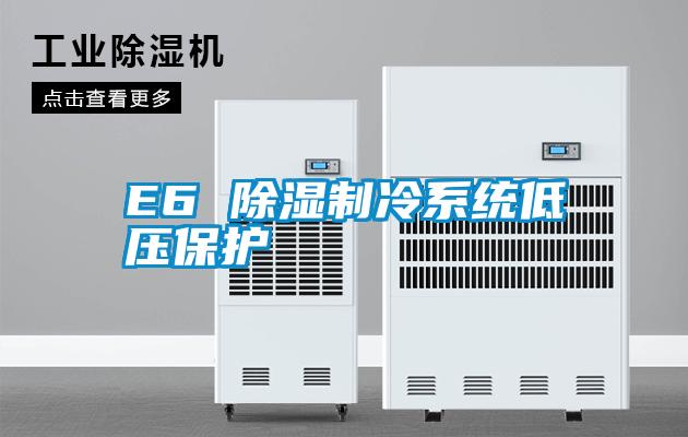 E6 除濕製冷係統低壓保護