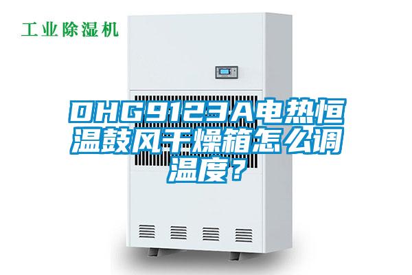 DHG9123A電熱恒溫鼓風幹燥箱怎麽調溫度？