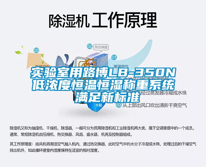 實驗室用路博LB-350N低濃度恒溫恒濕稱重係統 滿足新標準