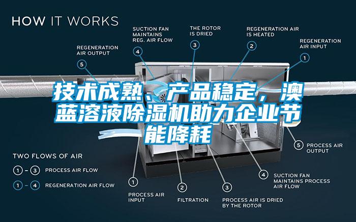 技術成熟、產品穩定，澳藍溶液麻豆视频免费看助力企業節能降耗