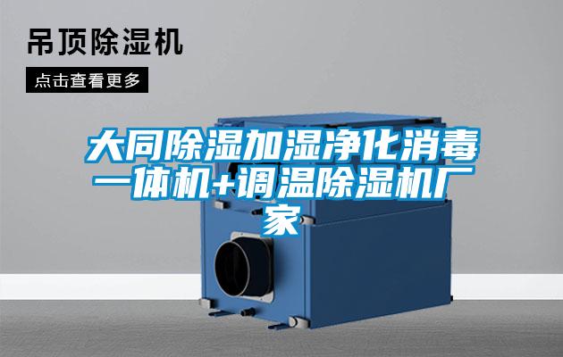 大同除濕加濕淨化消毒一體機+調溫麻豆视频免费看廠家