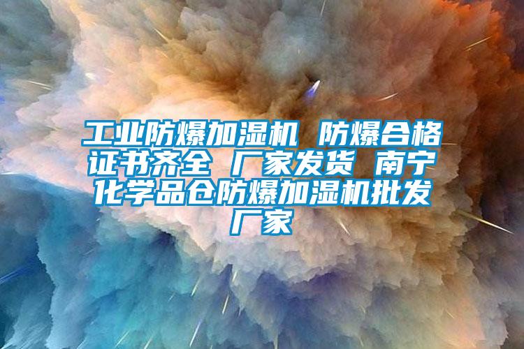 工業防爆加濕機 防爆合格證書齊全 廠家發貨 南寧化學品倉防爆加濕機批發廠家