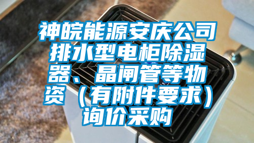 神皖能源安慶公司排水型電櫃除濕器、晶閘管等物資（有附件要求）詢價采購