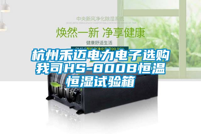 杭州禾邁電力電子選購我司HS-800B恒溫恒濕試驗箱