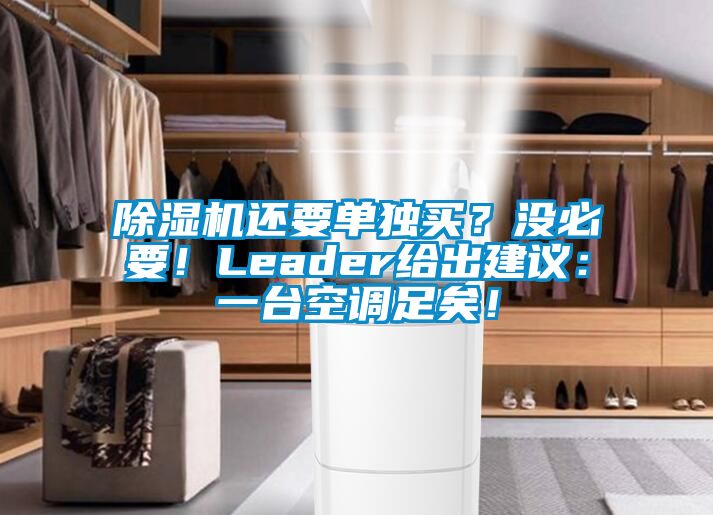 麻豆视频免费看還要單獨買？沒必要！Leader給出建議：一台空調足矣！